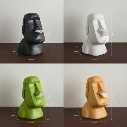 Skorter | Easter Island Style Statue Design Tissue Box
