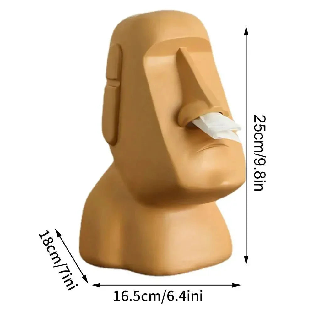 Skorter | Easter Island Style Statue Design Tissue Box