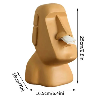 Skorter | Easter Island Style Statue Design Tissue Box
