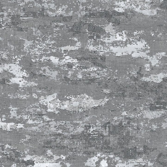 Skorter | Eavan Dark Gray & Silver Structured Patterned Wallpaper
