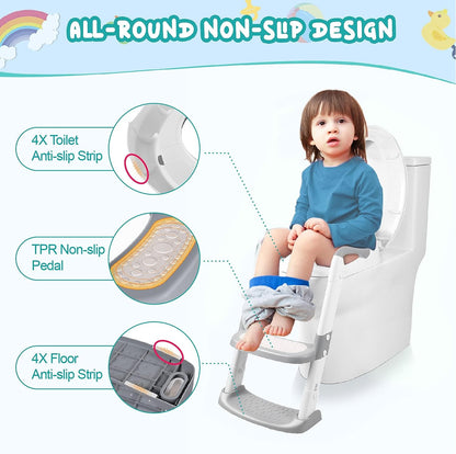 Skorter | 2024 New Potty Training Toilet Seat for Kids With Step Stool Ladder