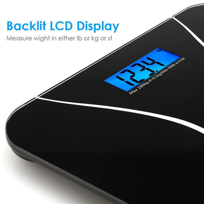 Skorter | 180KG Digital Electronic LCD Body Weight Smart Bathroom Scale 396Lb