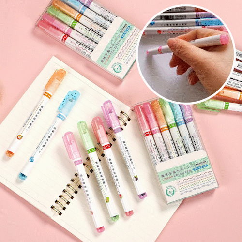 Skorter | BEST GIFTS FOR CHILDREN - Dual Tip Markers with 6 different curve shapes fine tips
