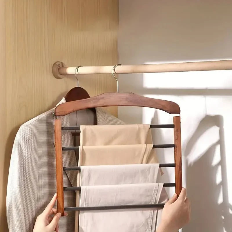Skorter | Multi-Bar Wooden Clothes Hanger with Premium Finish