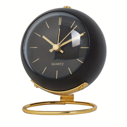 Skorter | EleganceTime - Stylish Quartz Alarm with Metal Frame