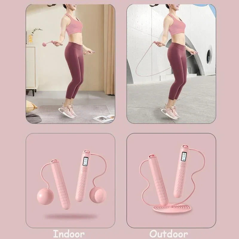 Skorter | Battery-operated skipping rope with counter and weight balls