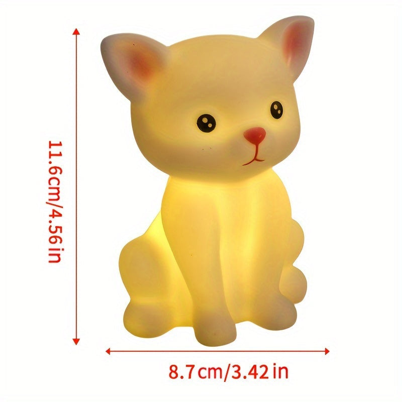 Skorter | KittyGlow - Sweet Kitten Table Lamp with LED Light and Battery Operation