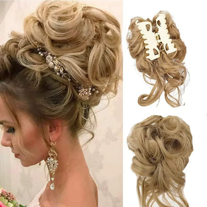Skorter | Curly Hair Bun – Clip-in Hair Piece with Volume and Natural Look