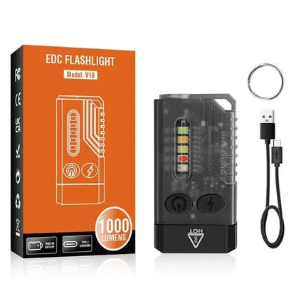Skorter | Edc-Flashlight | Red Uv-Blue Light | Super Bright Strong 1000lm