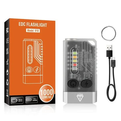 Skorter | Edc-Flashlight | Red Uv-Blue Light | Super Bright Strong 1000lm