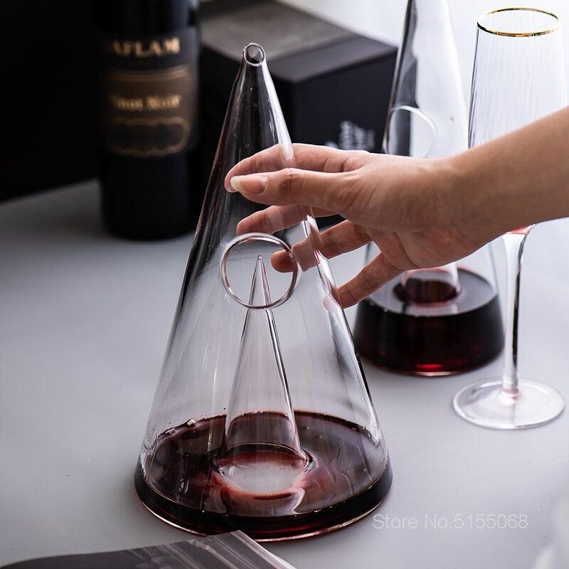 Skorter | Edifice Decanter - Handcrafted Glass Wine Decanter