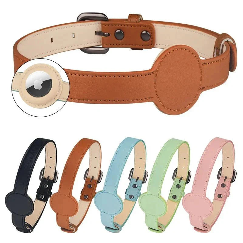 Skorter | EDOUARD – Stylish Dog Collar with Integrated Airtag Holder