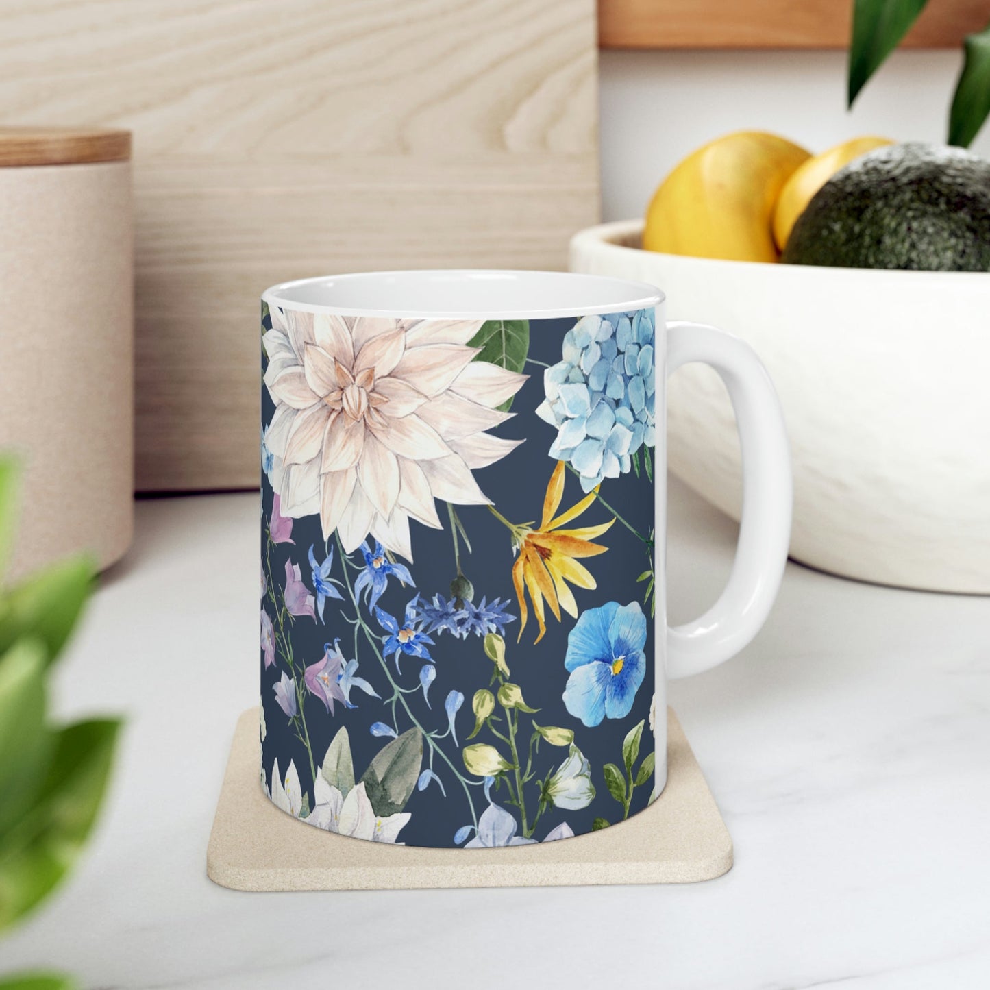 Skorter | Floral Coffee Tea Mug