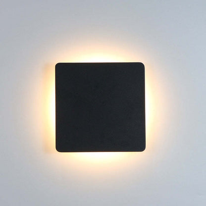 Skorter | LunaGlow - Minimalist LED Wall Lamps Black Metal for Garden and Hallway