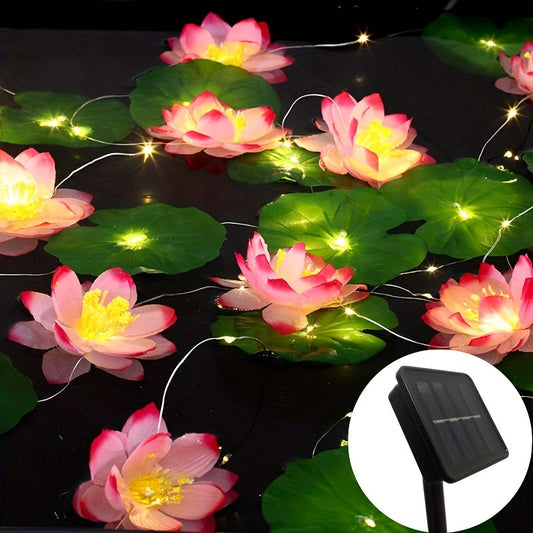 Skorter | SolarLily - Artificial Lotus Lamp with Solar Energy for Pond Decoration
