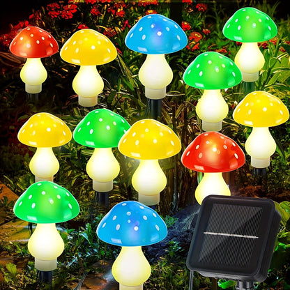 Skorter | SolarGlow - Solar Mushroom Garden Lamps with 8 Modes, Energy-Saving Decorative Outdoor Lighting