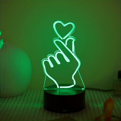 Skorter | IllumiHeart - 7-color LED Night Light with Touch Control