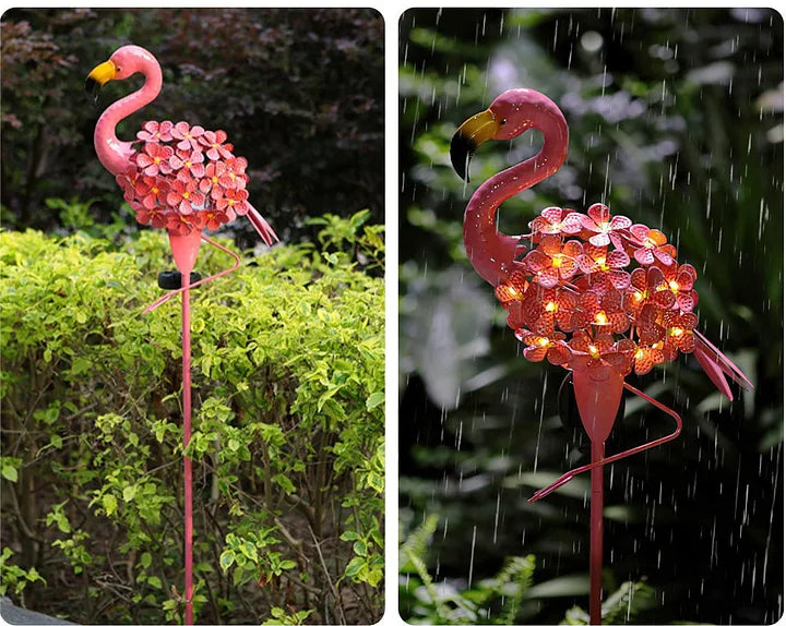 Skorter | Flamingo Solar Light Metal Art