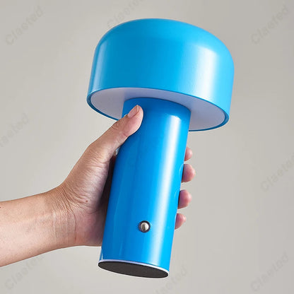 Skorter | Italian Designer Mushroom Table Lamp Night Light - Portable Cordless Touch Lamp