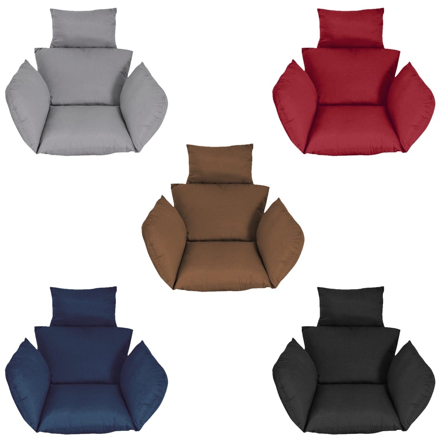 Skorter | Egg Chair Hanging Basket Seat Cushion with Headrest