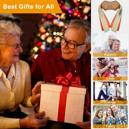 Skorter | Electric Back Massage Cape with Heat Deep Tissue 3D Knee Massage