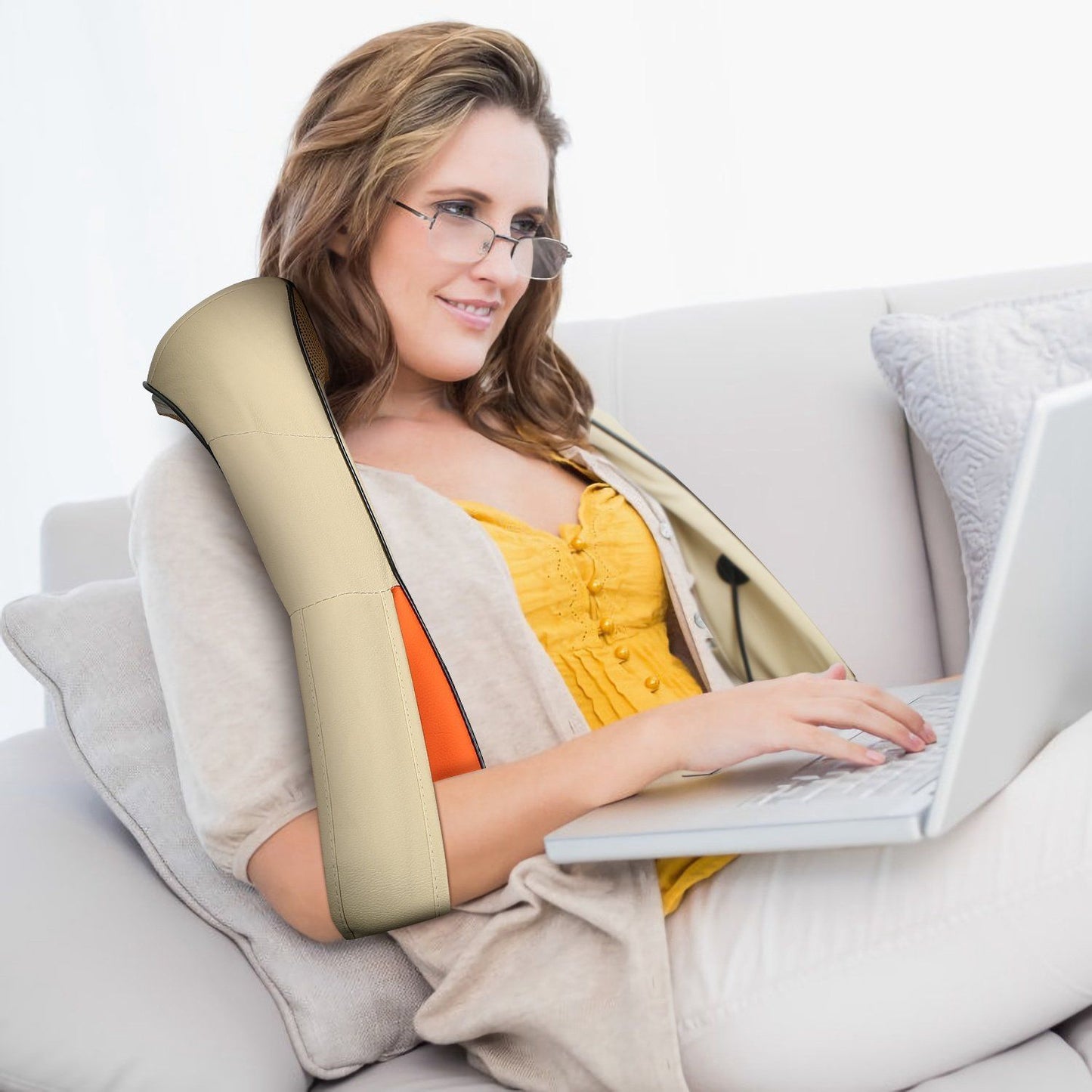 Skorter | Electric Back Massage Cape with Heat Deep Tissue 3D Knee Massage