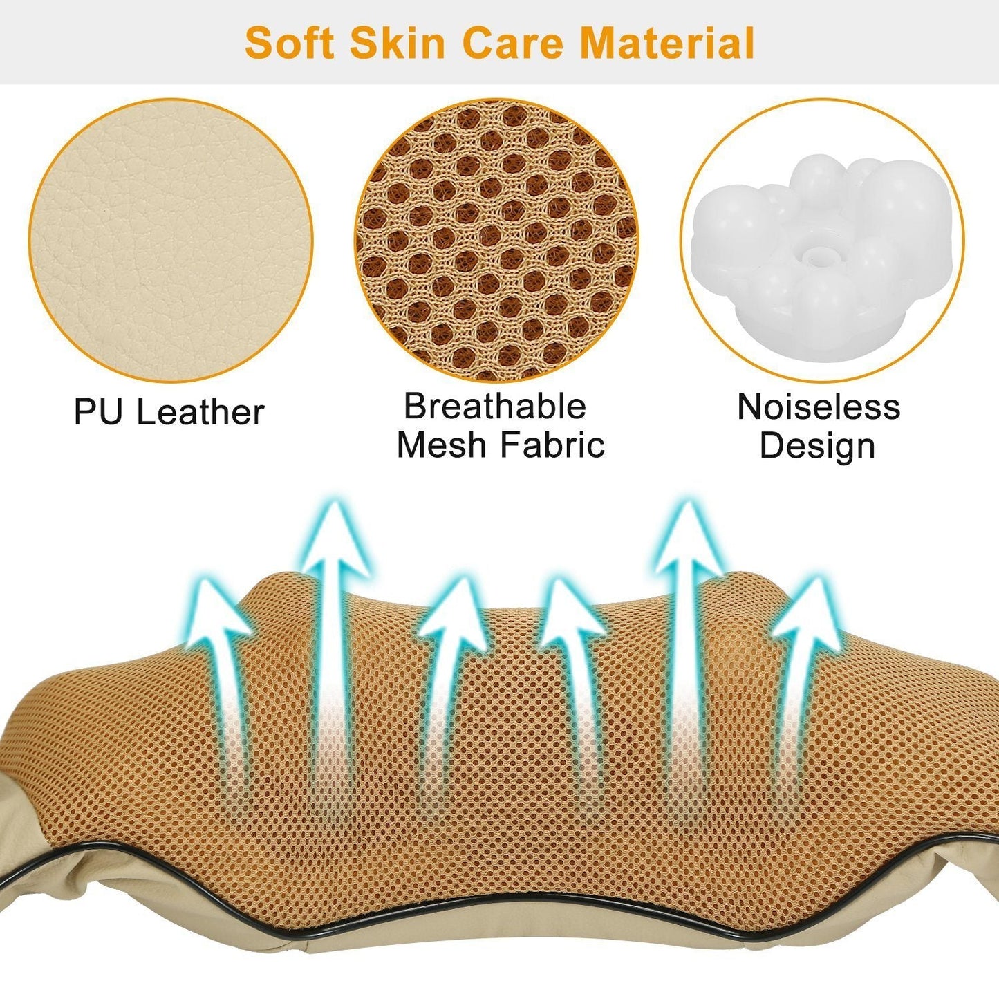 Skorter | Electric Back Massage Cape with Heat Deep Tissue 3D Knee Massage