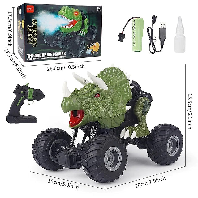 Skorter | Electric Dinosaur Remote Control Spray Stunt Car