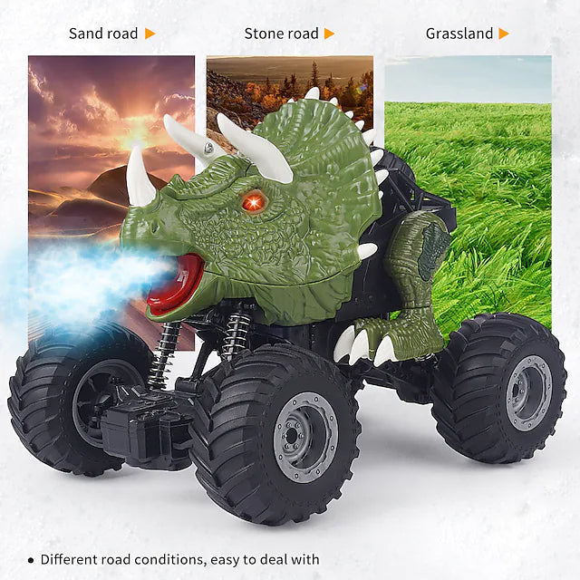 Skorter | Electric Dinosaur Remote Control Spray Stunt Car
