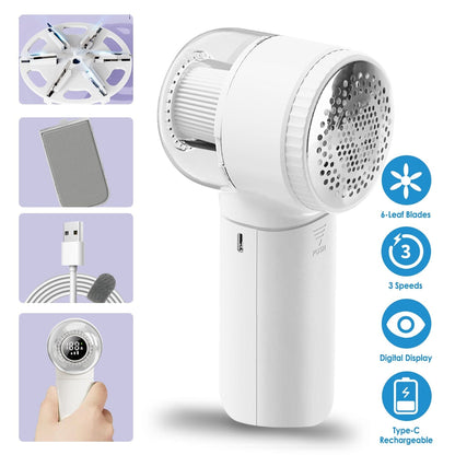 Skorter | Electric Fabric Roll with 3 Speeds Lint Brush Digital Screen