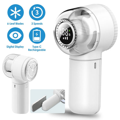 Skorter | Electric Fabric Roll with 3 Speeds Lint Brush Digital Screen