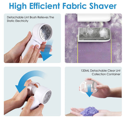 Skorter | Electric Fabric Roll with 3 Speeds Lint Brush Digital Screen