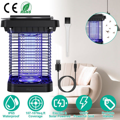 Skorter | Electric solar-powered insect zapper lamp IP65 waterproof for indoor and outdoor