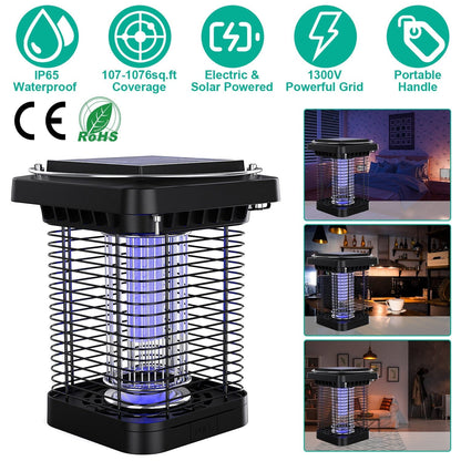 Skorter | Electric solar-powered insect zapper lamp IP65 waterproof for indoor and outdoor