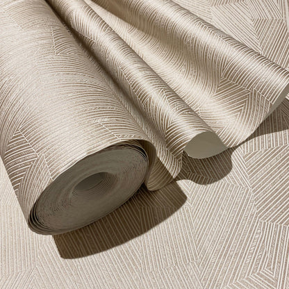 Skorter | Elena Gold Geometric Textured Glitter Wallpaper
