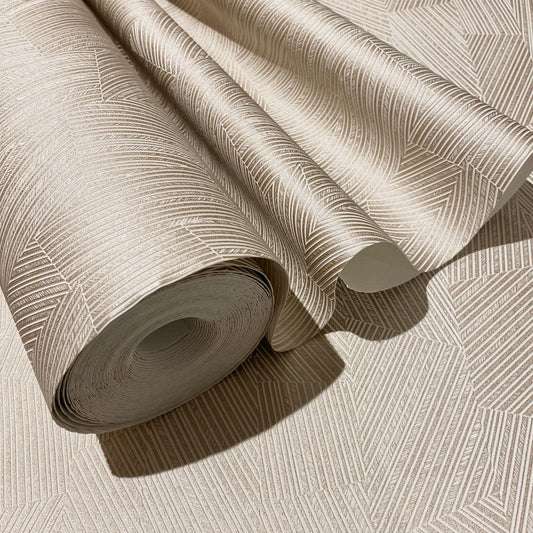 Skorter | Elena Gold Geometric Textured Glitter Wallpaper