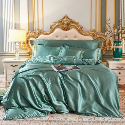 Skorter | Elegant Satin Silk Bedding Set - Luxurious Comfort for Every Night
