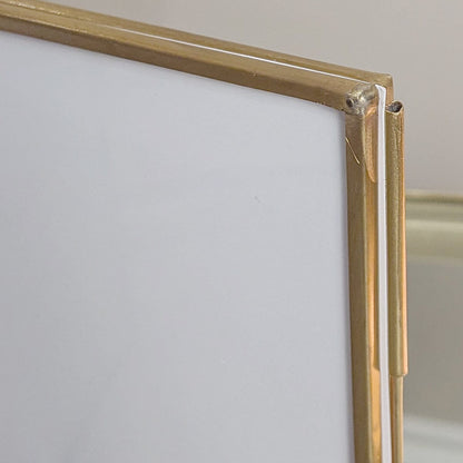 Skorter | Emere Brass & Glass Double Photo Frame
