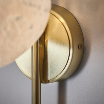 Skorter | Emily Gold Wall Lamp with Confetti Glass