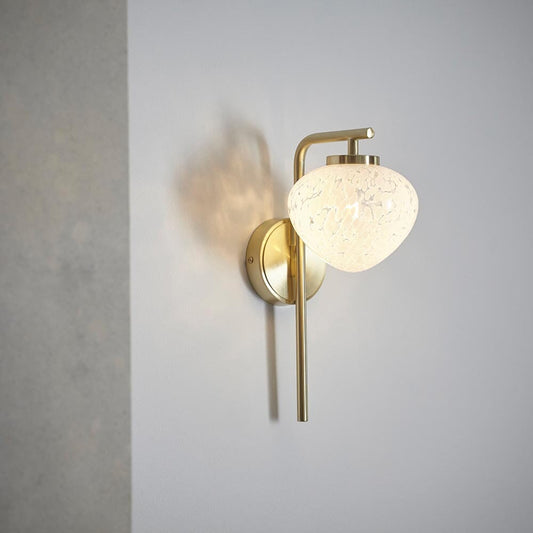 Skorter | Emily Gold Wall Lamp with Confetti Glass