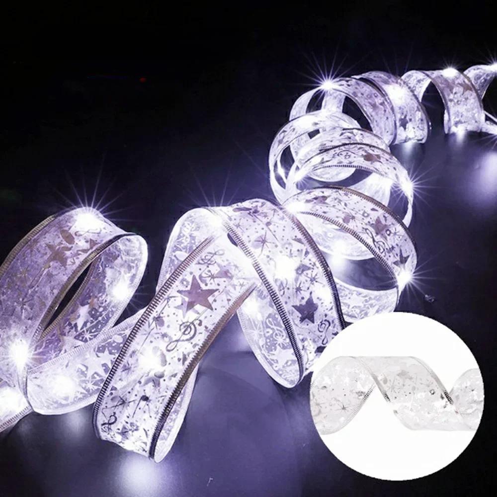 Skorter | Enchanting Ribbon Fairy Lights – Christmas Tree Ornaments & Home Décor for a Magical New Year’s Celebration!