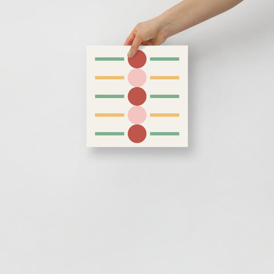 Skorter | Dots & Lines Warm Tone Wall Art