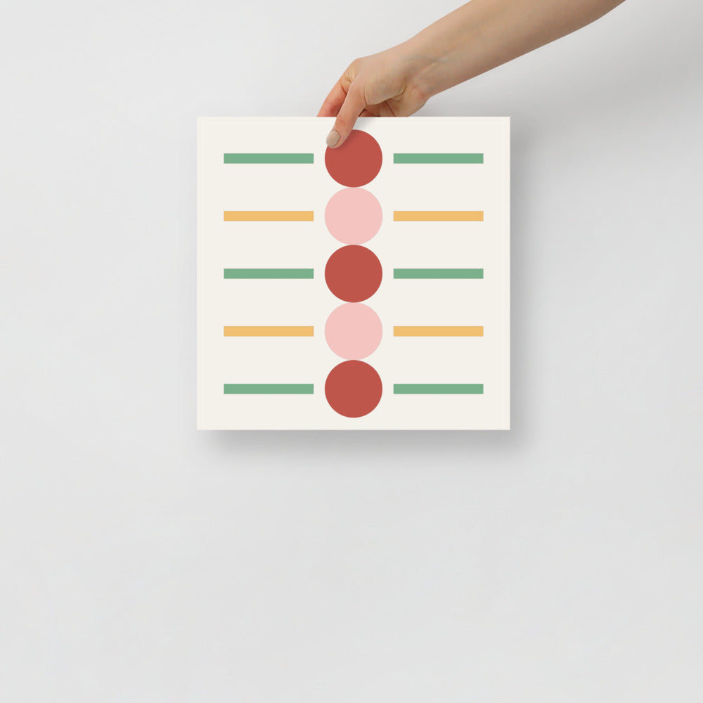 Skorter | Dots & Lines Warm Tone Wall Art