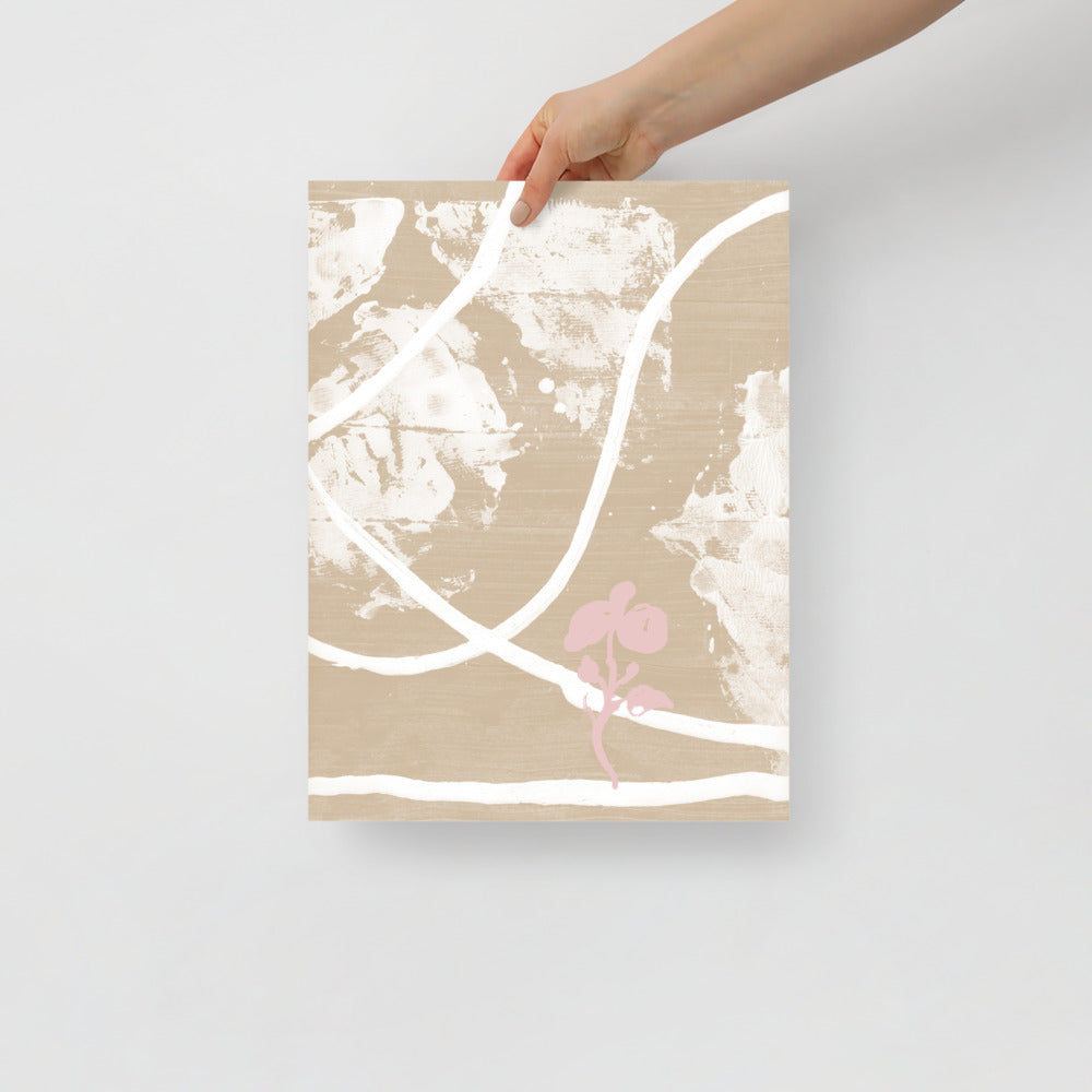 Skorter | Flower In Desert Wall Art