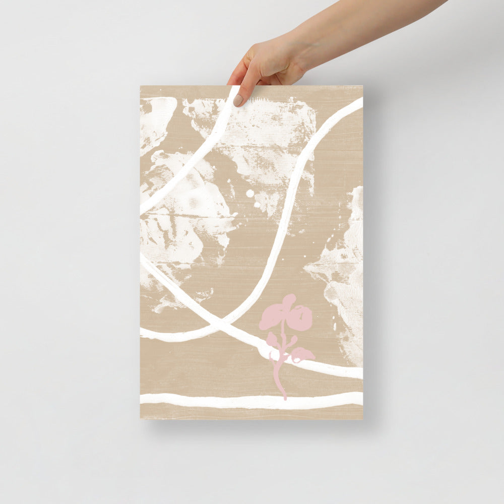 Skorter | Flower In Desert Wall Art