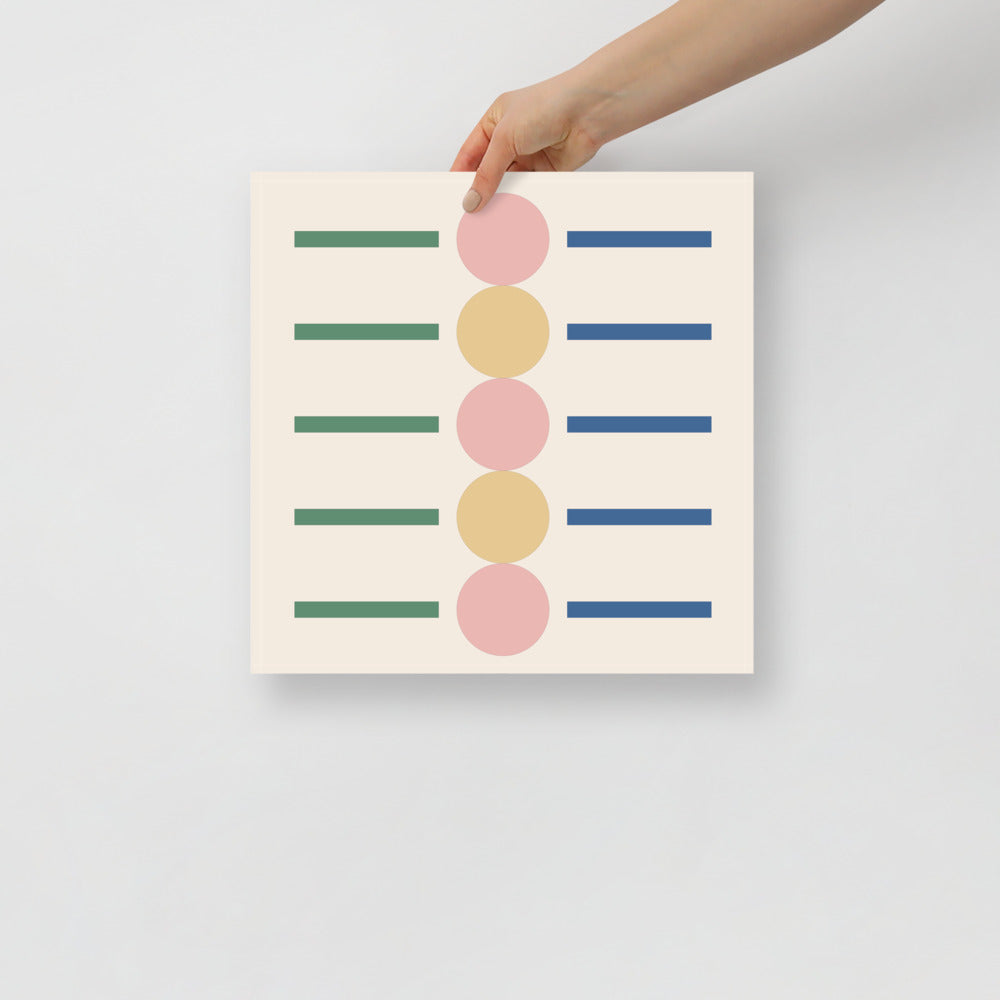 Skorter | Dots & Lines Cool Tone Wall Art