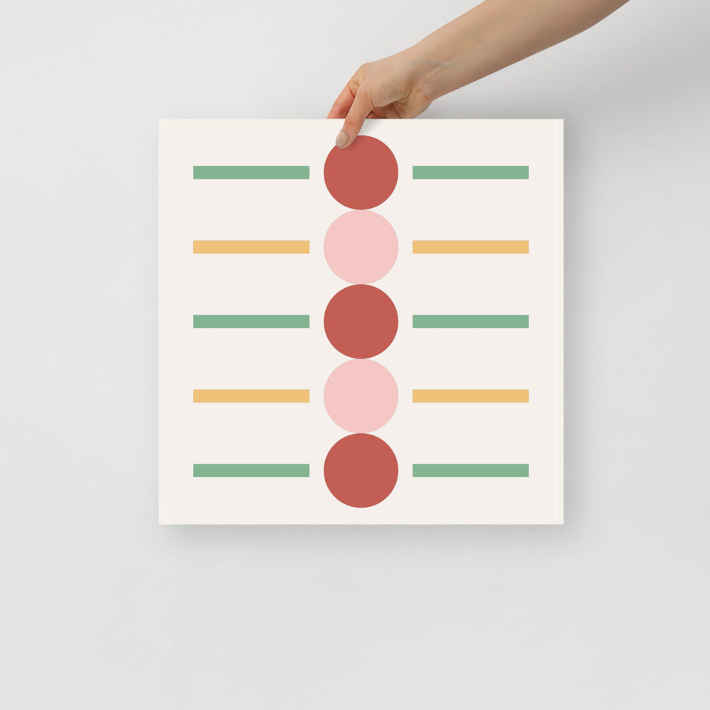 Skorter | Dots & Lines Warm Tone Wall Art
