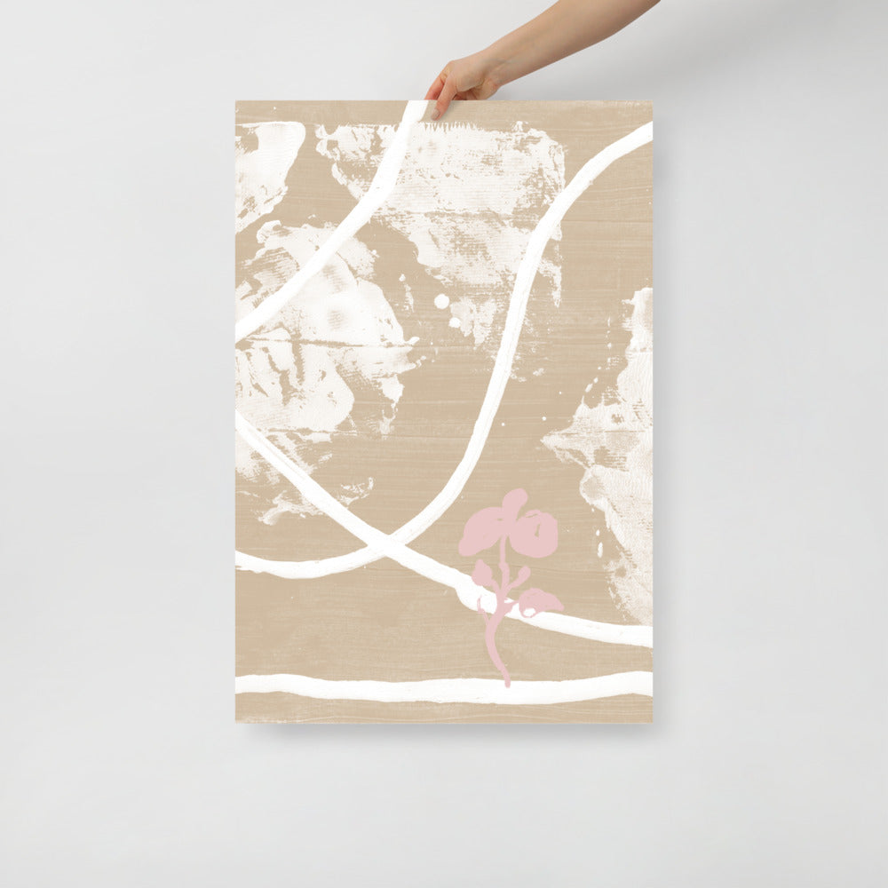 Skorter | Flower In Desert Wall Art