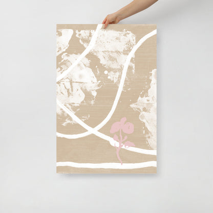 Skorter | Flower In Desert Wall Art