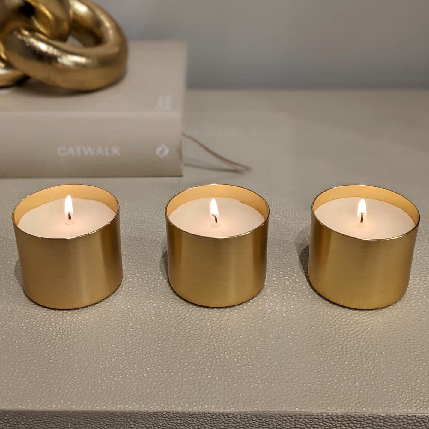 Skorter | Epiphany Set with 3 Mini Gold Candles